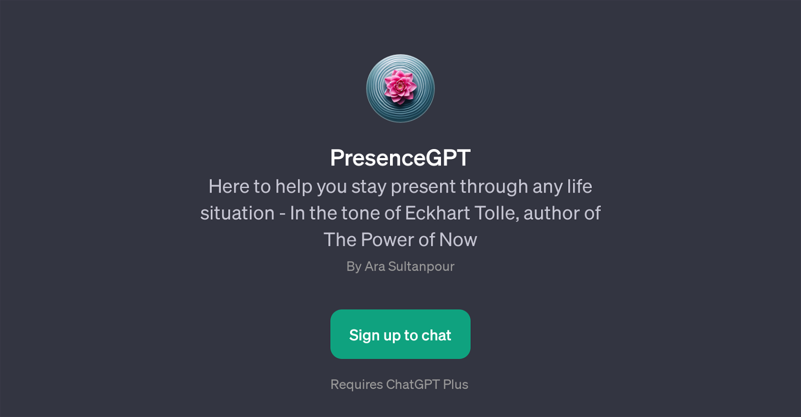 PresenceGPT website