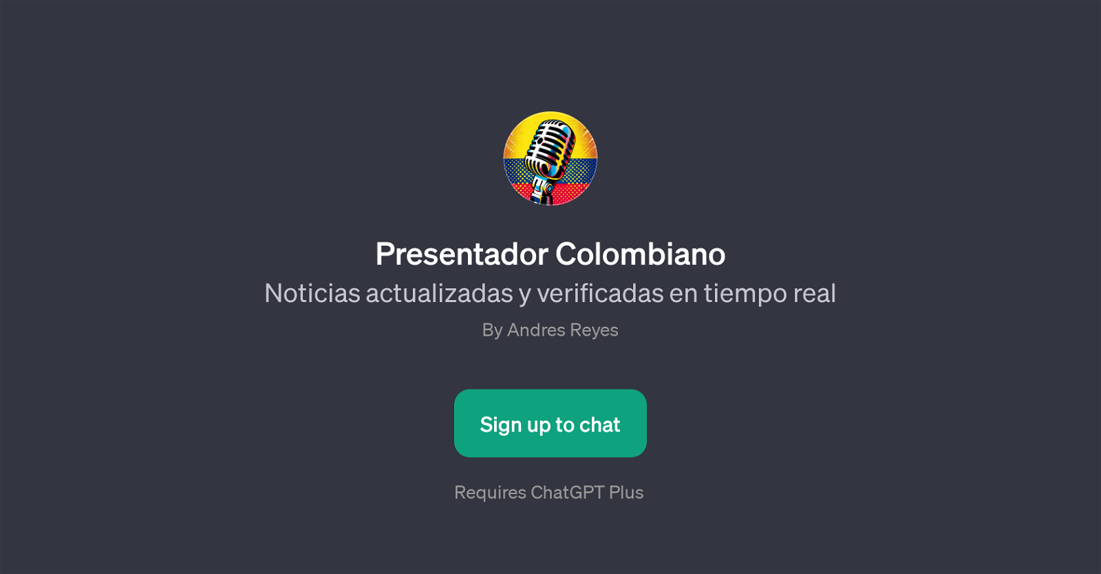 Presentador Colombiano website