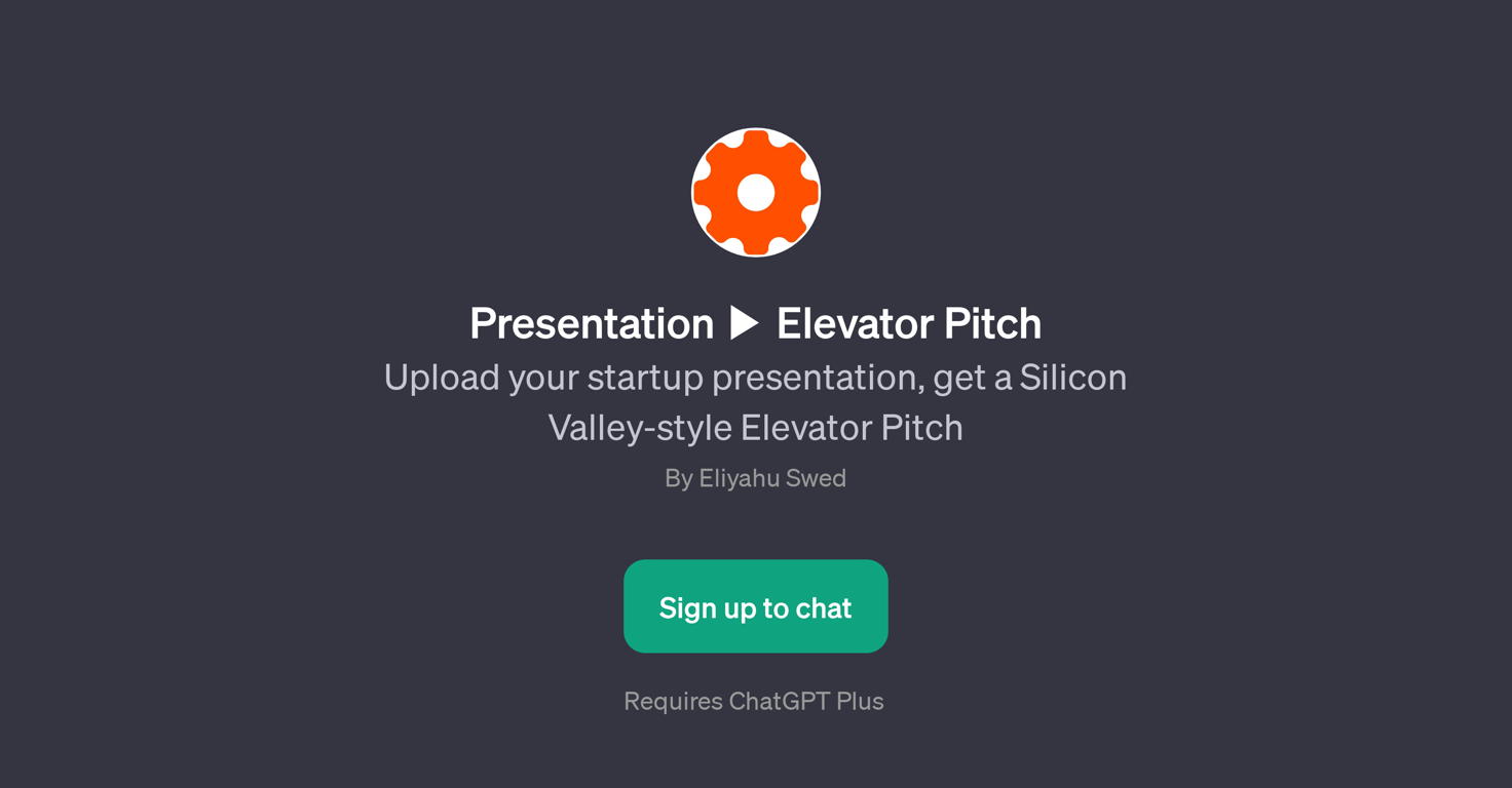 Presentation  Elevator Pitch website