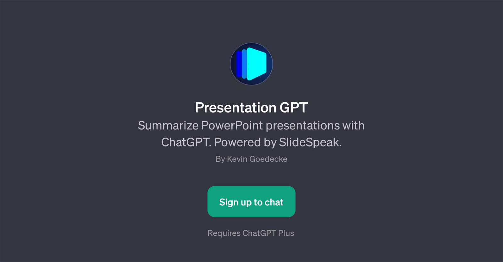 Presentation GPT website