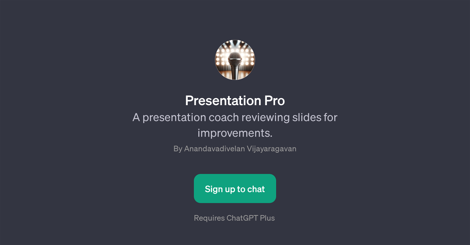 Presentation Pro website