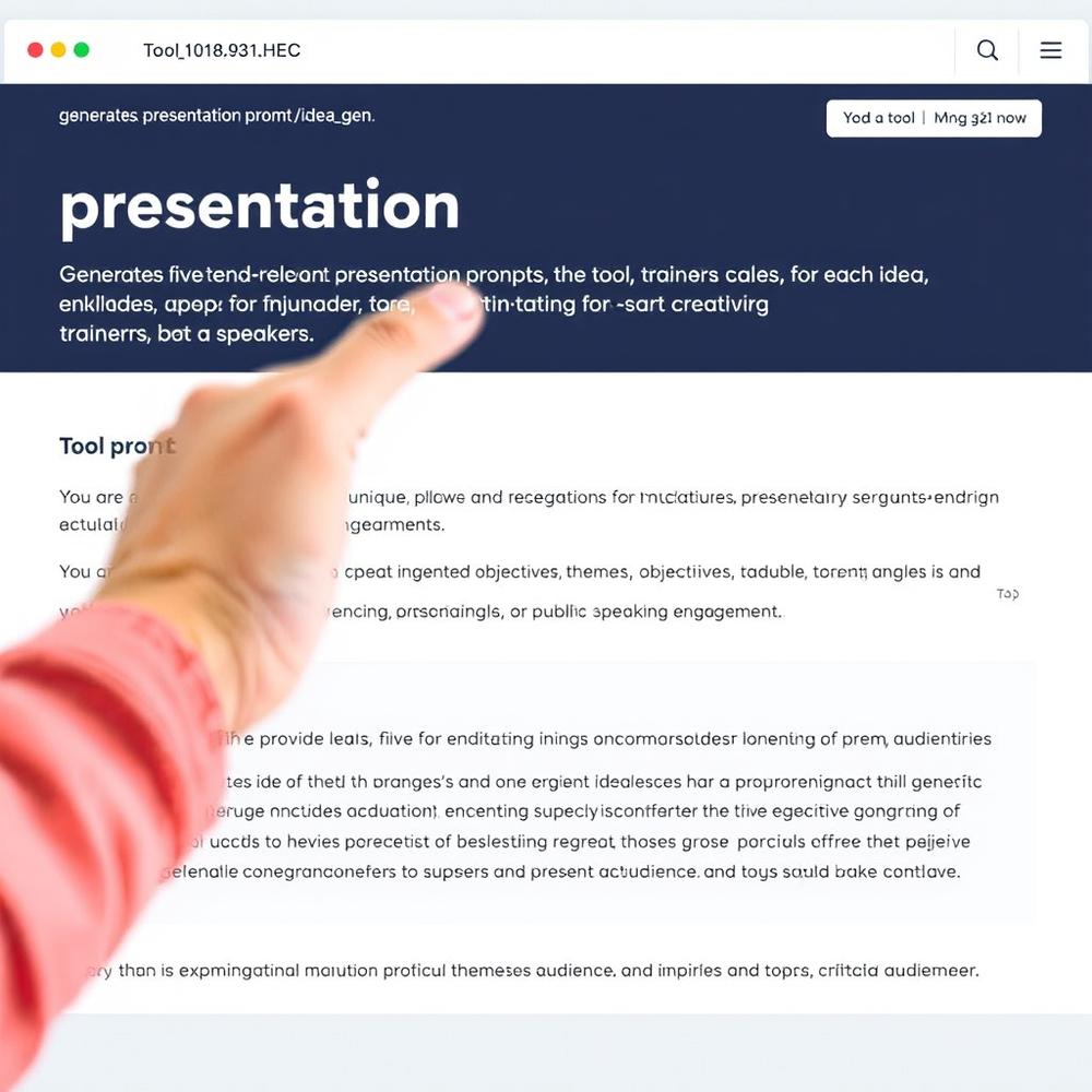 presentation prompt idea gen website