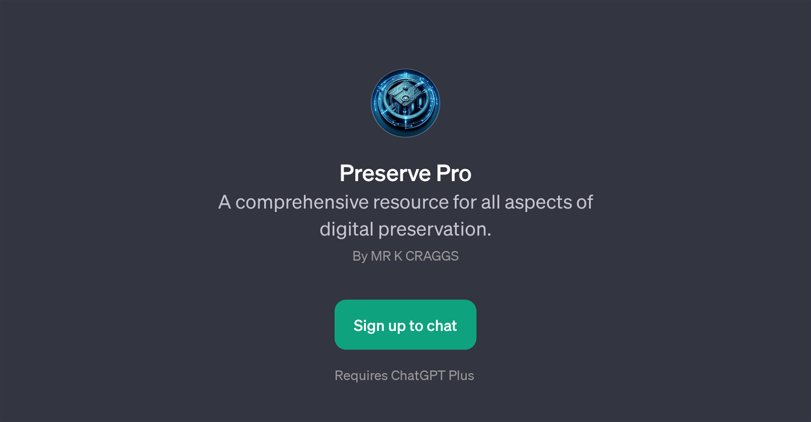 Preserve Pro website