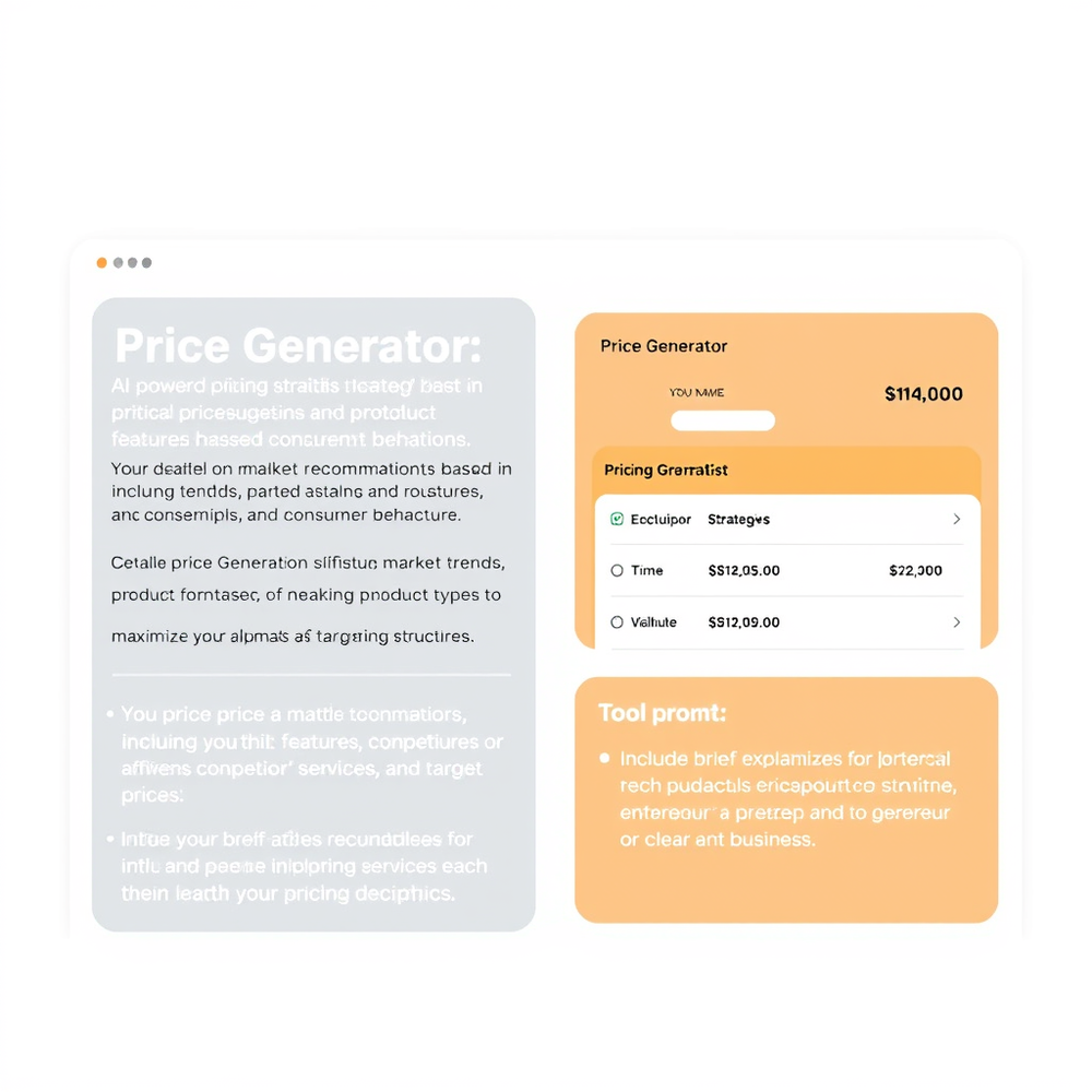 Price Generator website