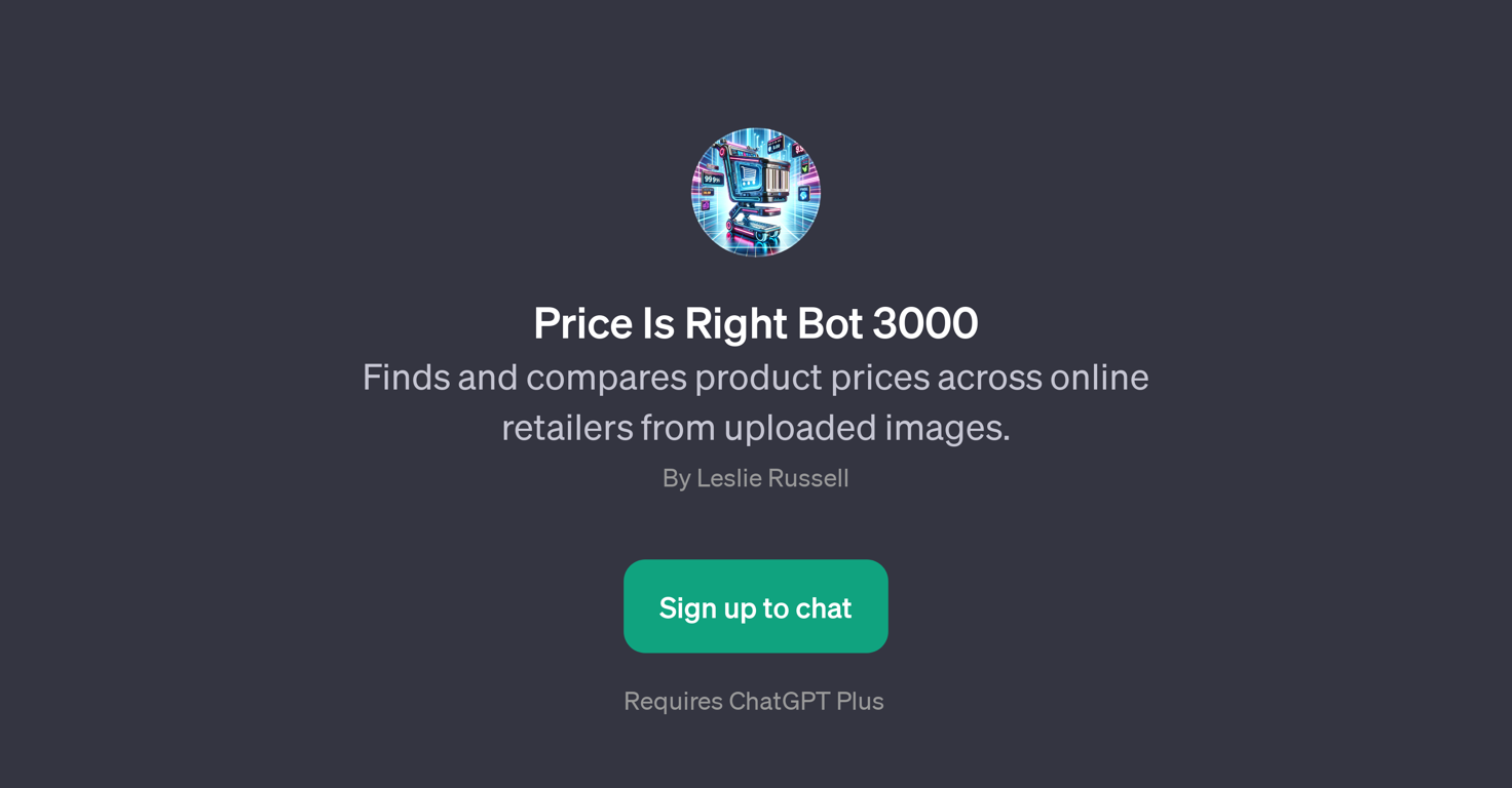 Price Is Right Bot 3000 website