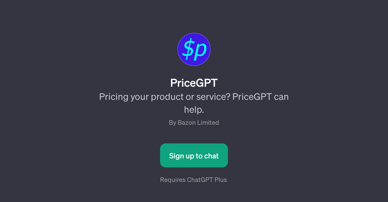 PriceGPT website