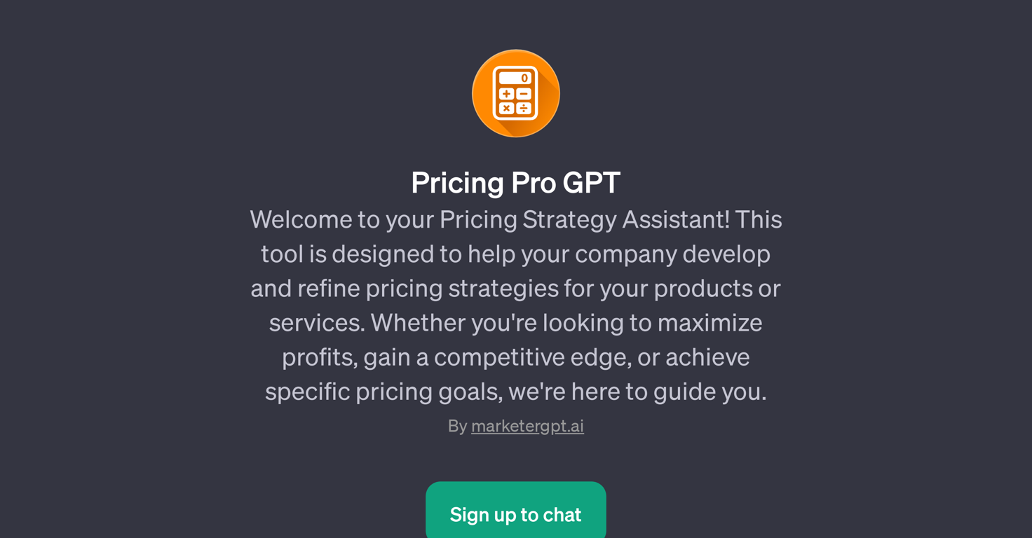 Pricing Pro GPT website