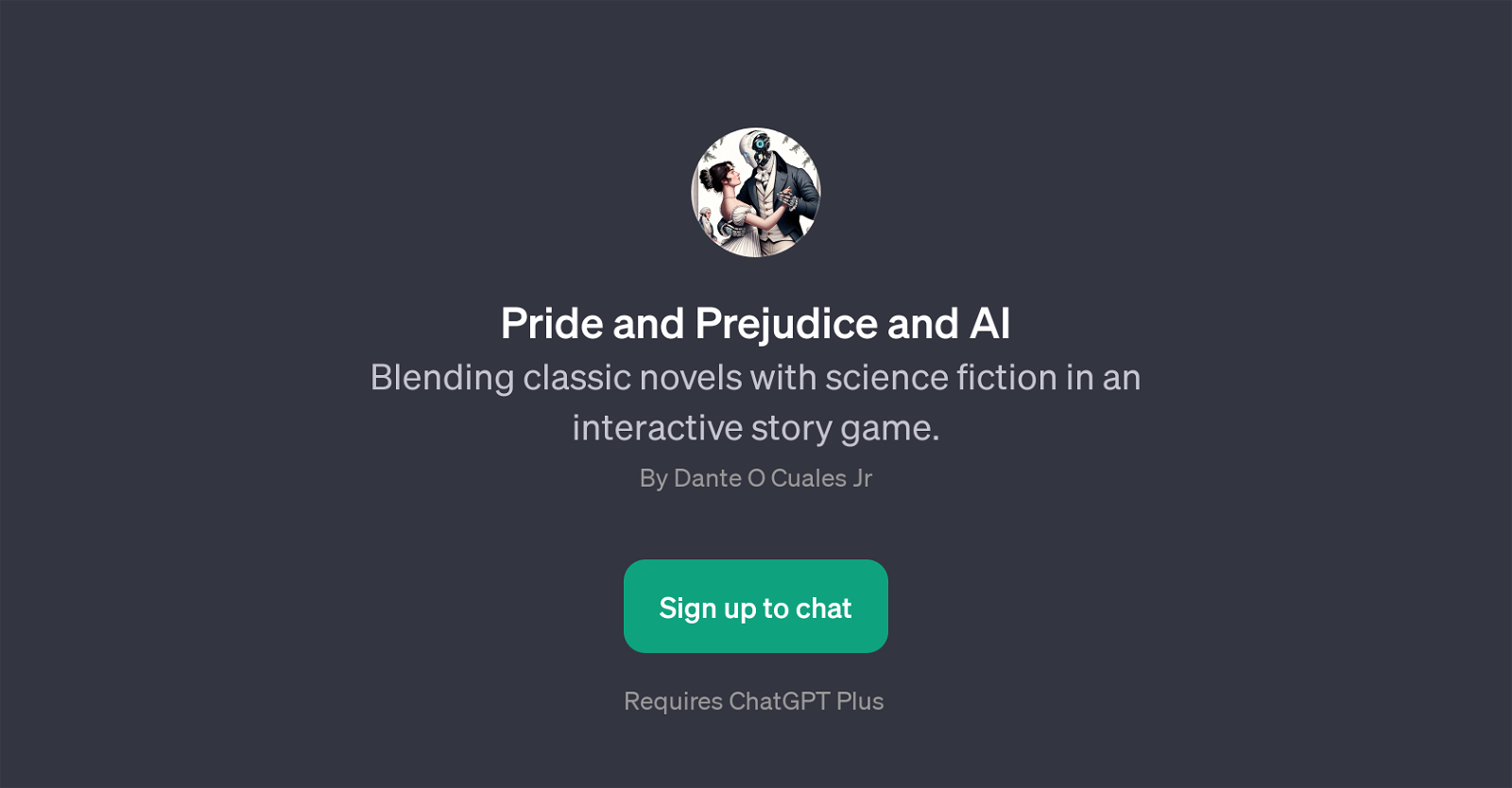 Pride and Prejudice and AI website