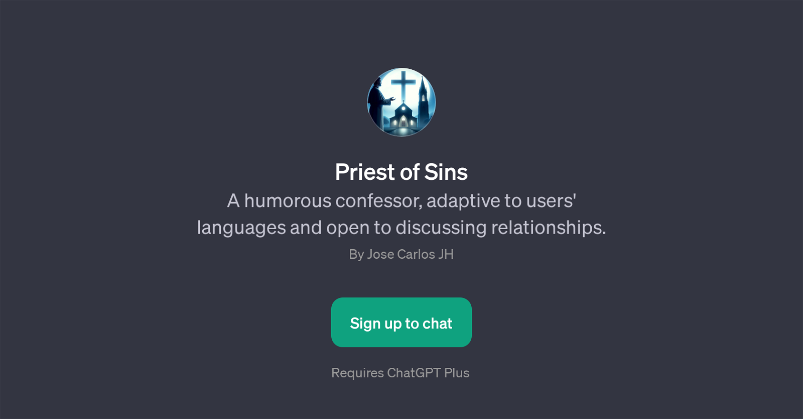 Priest of Sins website