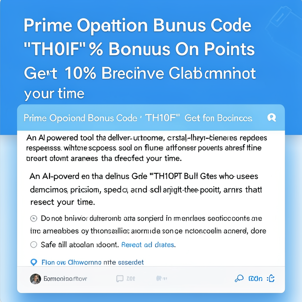 Prime Opinion Bonus Code “TH10IF” Get 10% Bonus On Points website