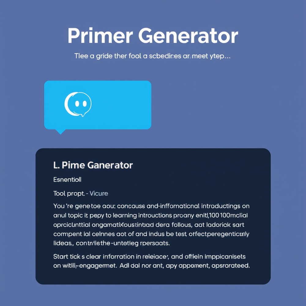 Primer Generator website