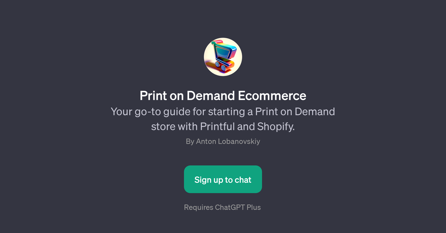 Print on Demand Ecommerce website