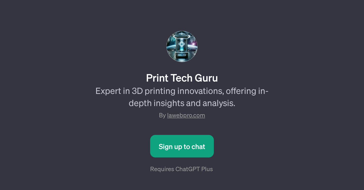 Print Tech Guru website