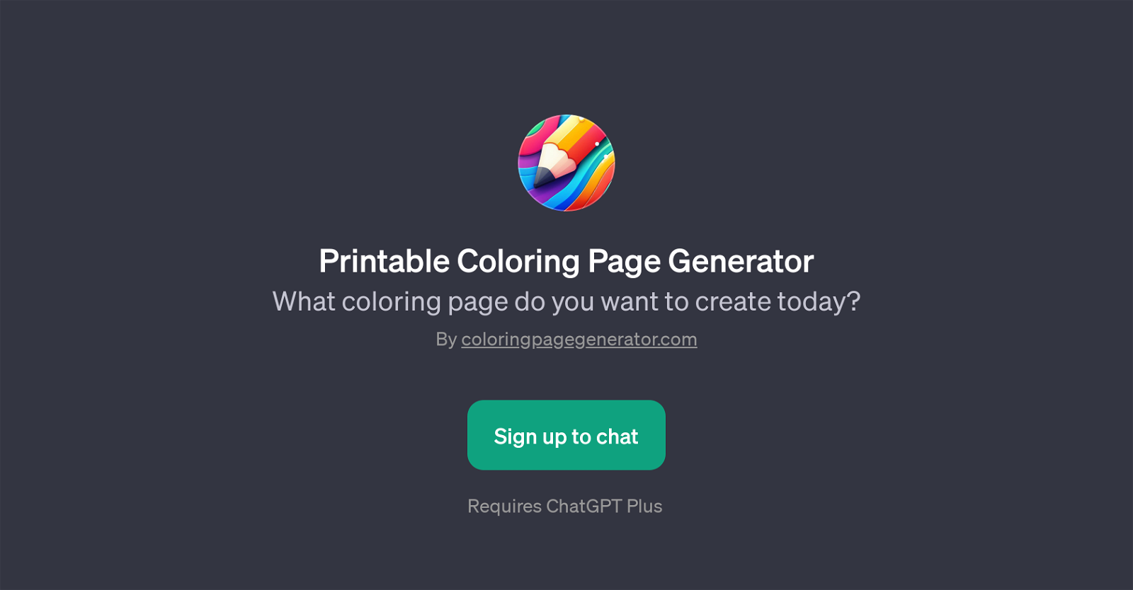 Printable Coloring Page Generator website