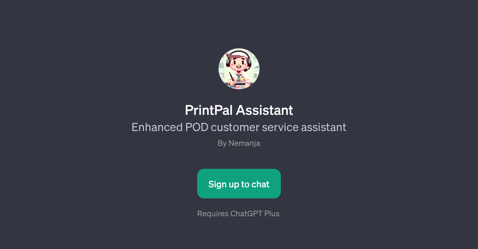 PrintPal Assistant website