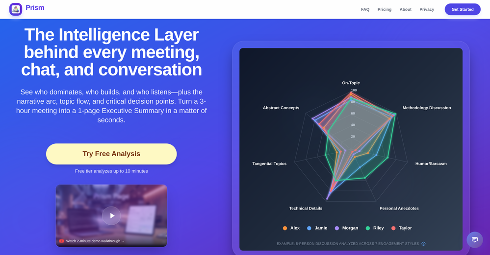 Prism website