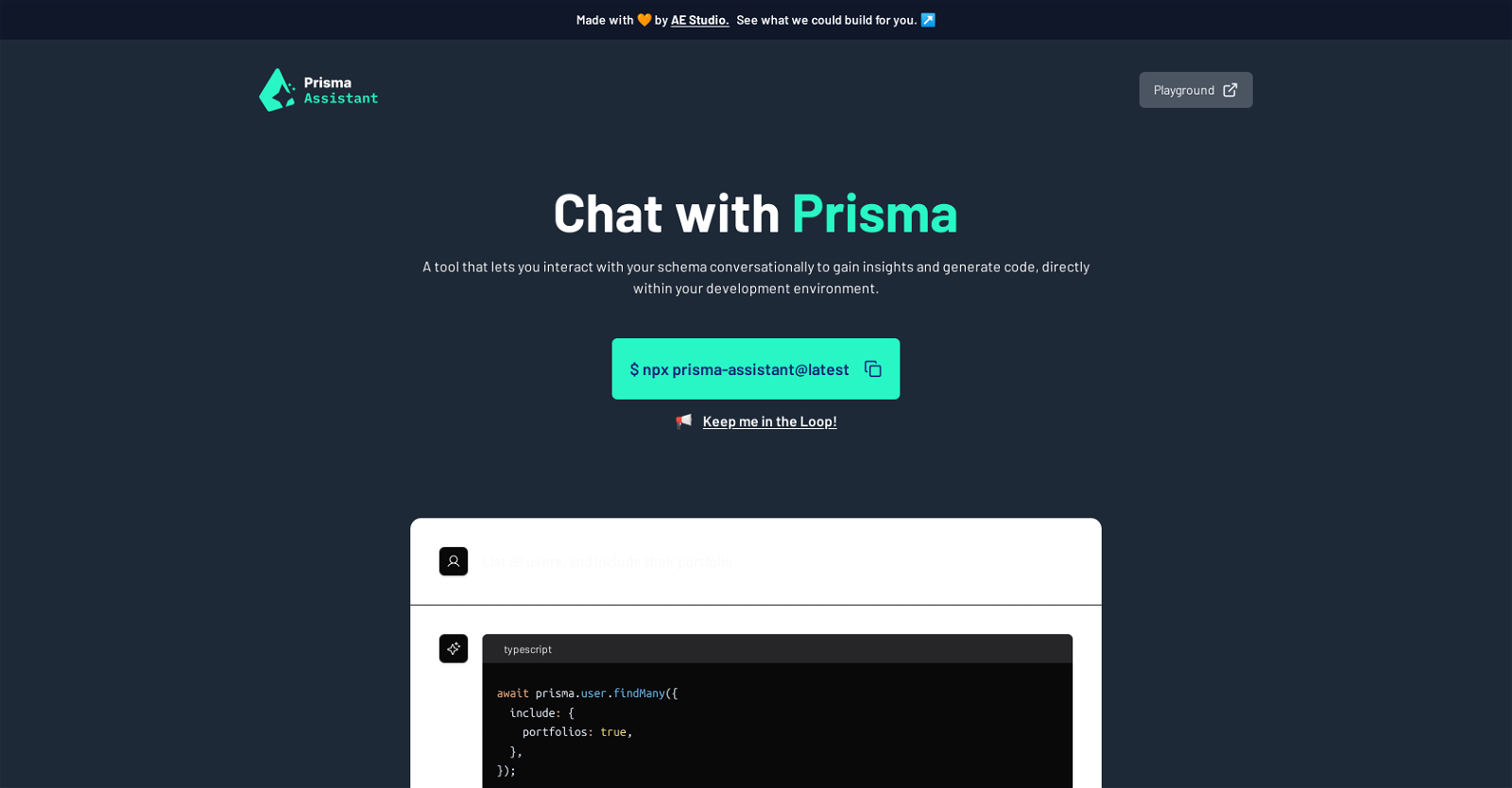 Prisma Assistant website