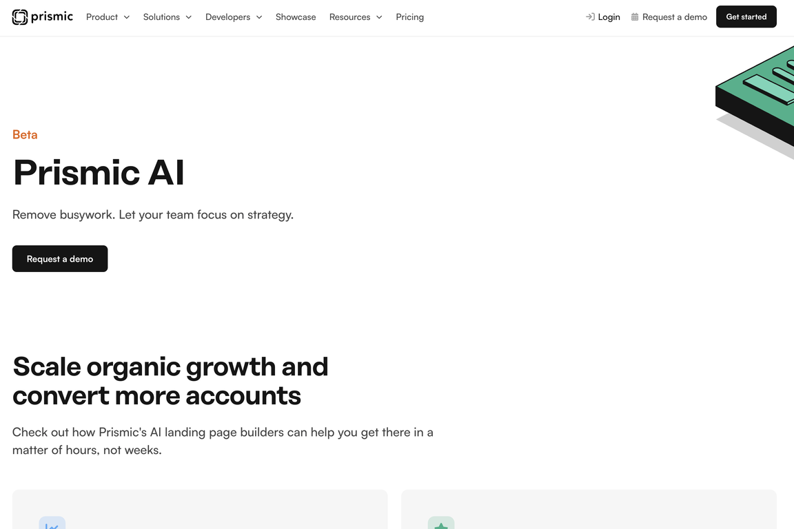 Prismic AI website