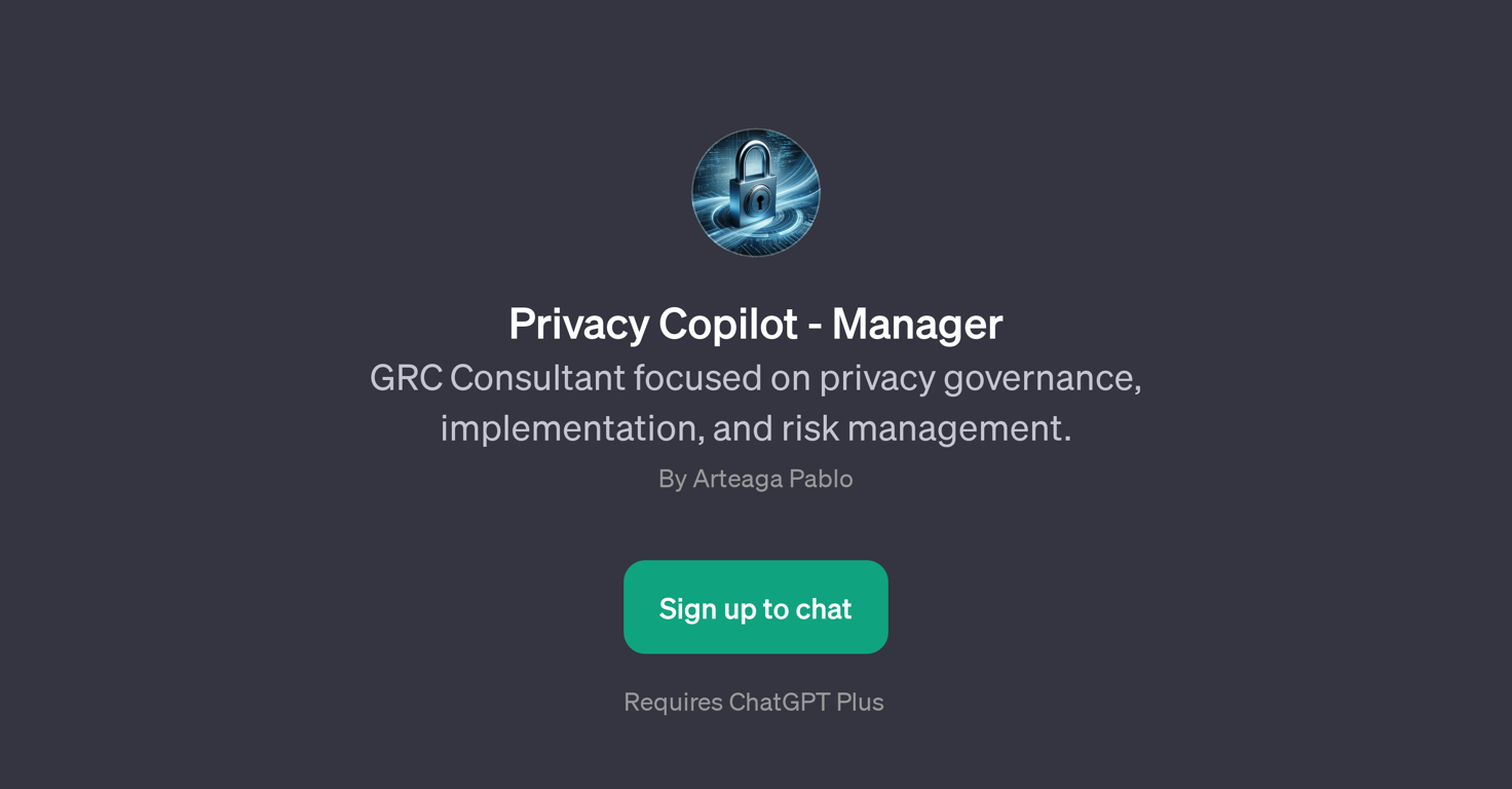 Privacy Copilot - Manager website