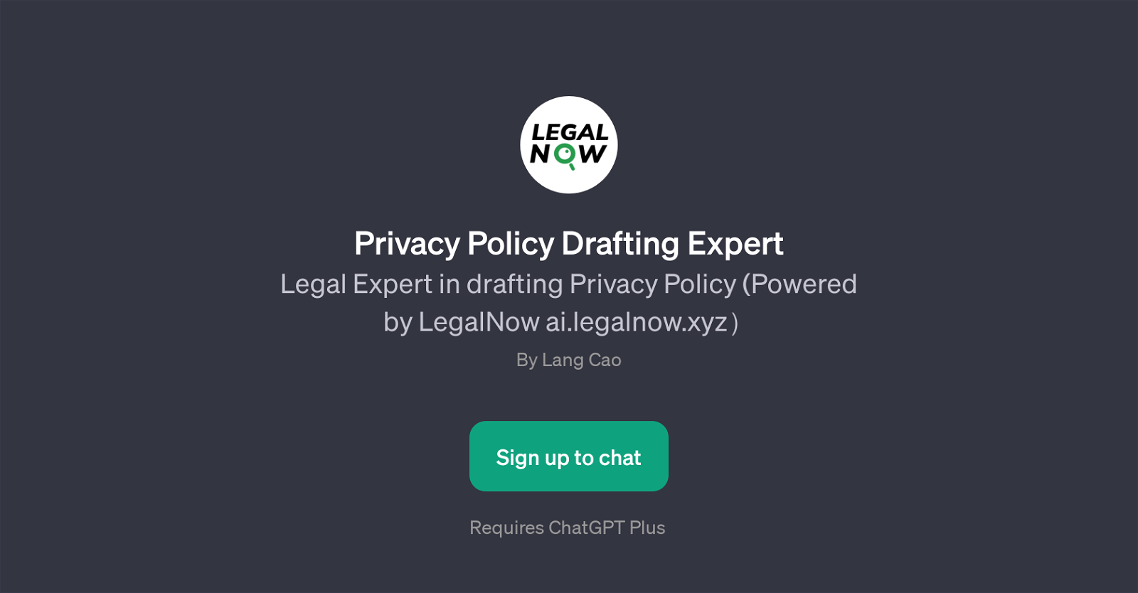 Privacy Policy Drafting Expert website