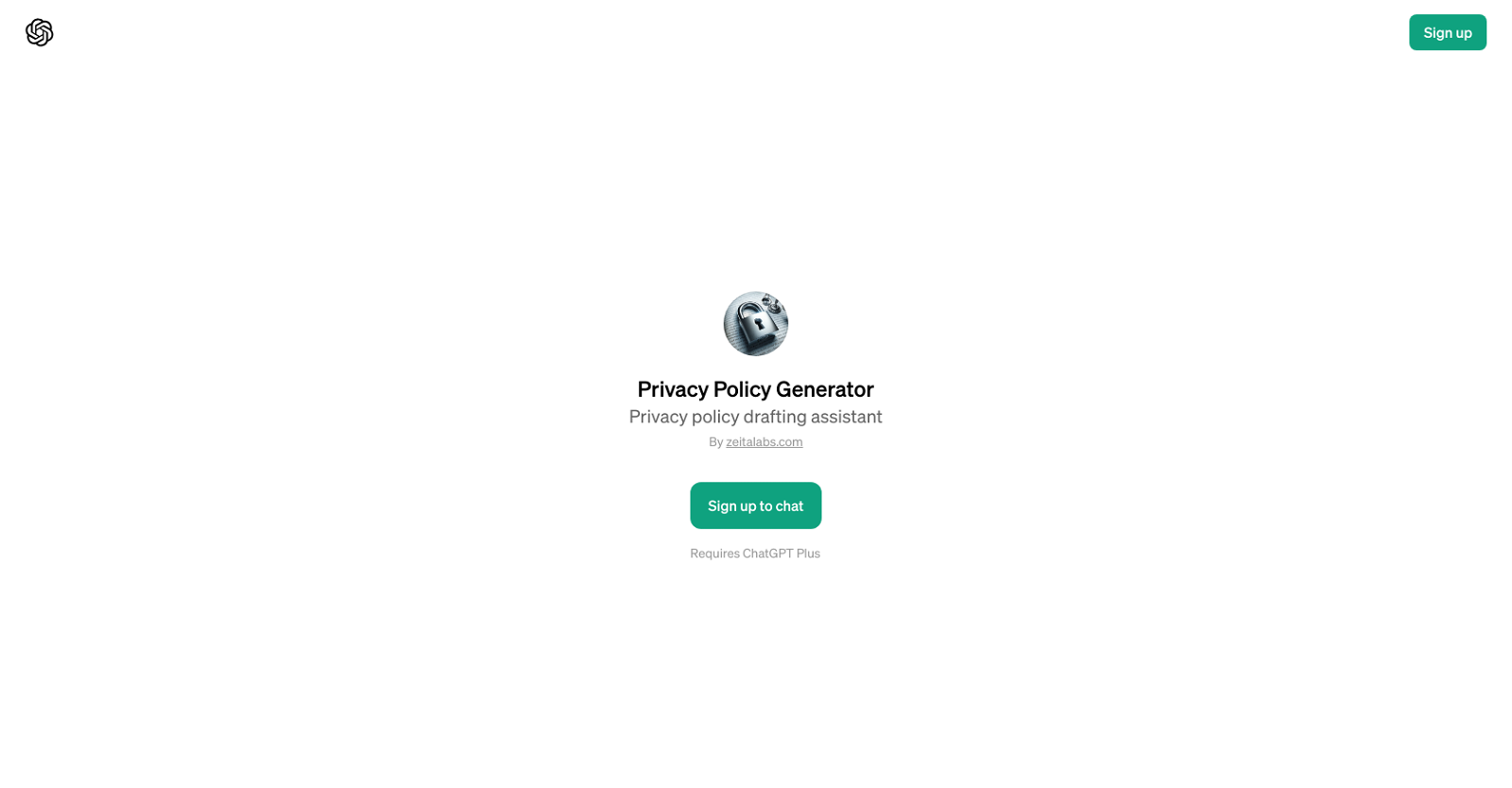 Privacy Policy Generator website