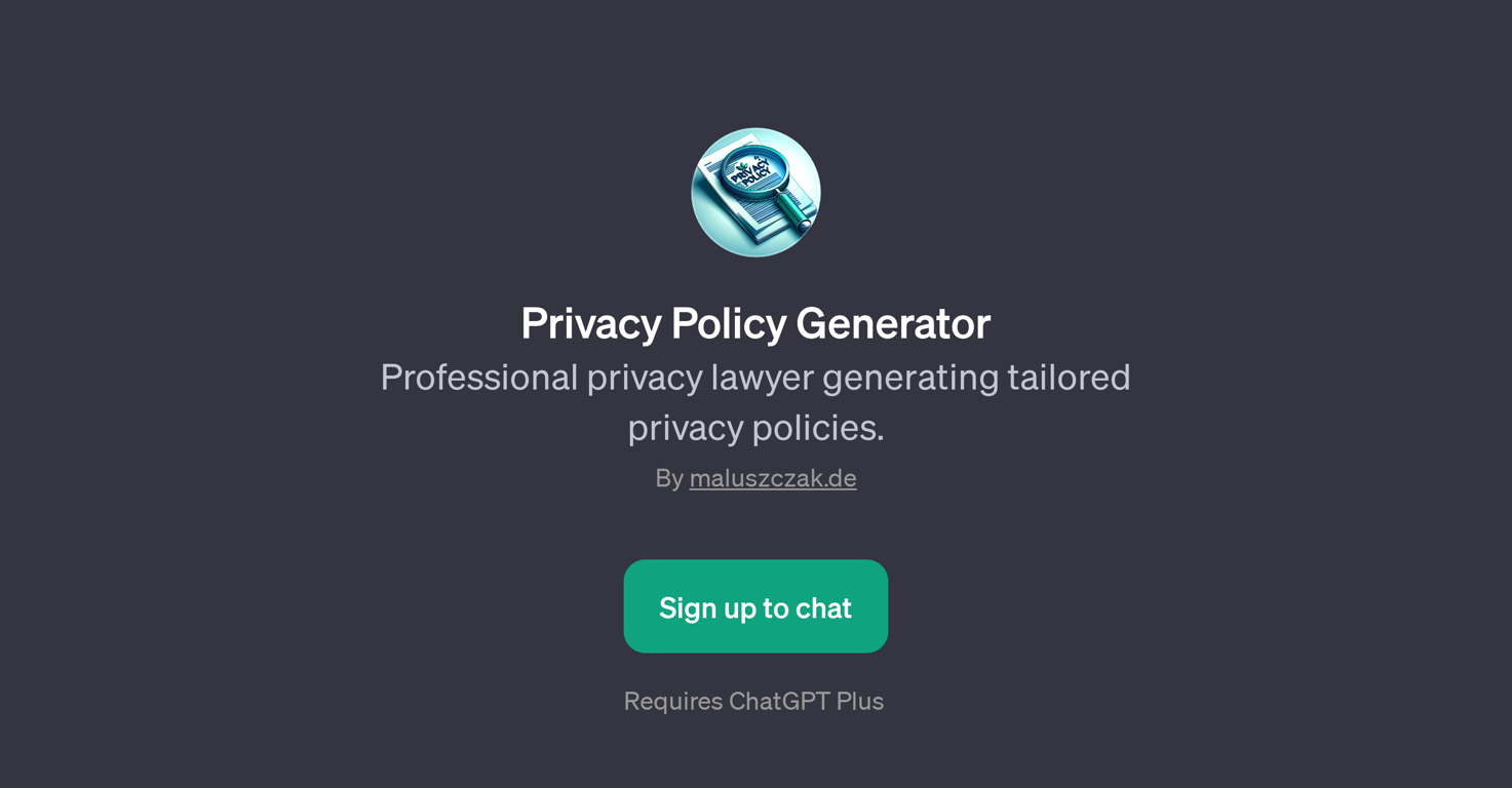 Privacy Policy Generator website