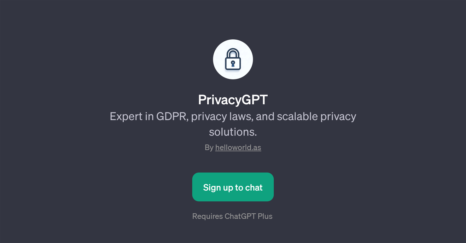 PrivacyGPT website