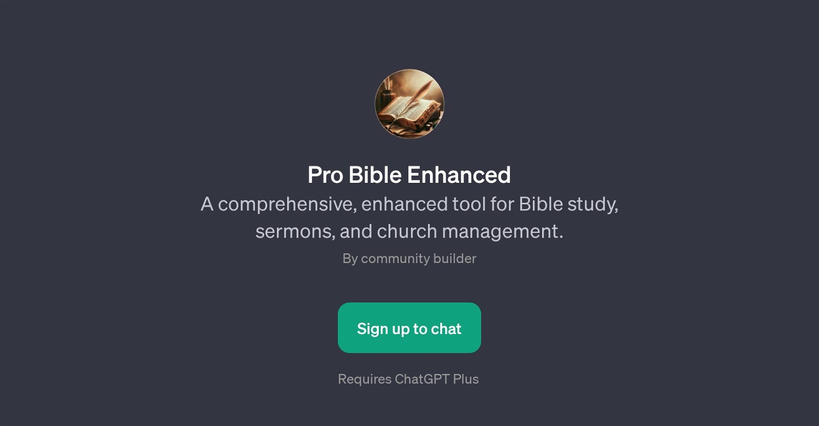 Pro Bible Enhanced website