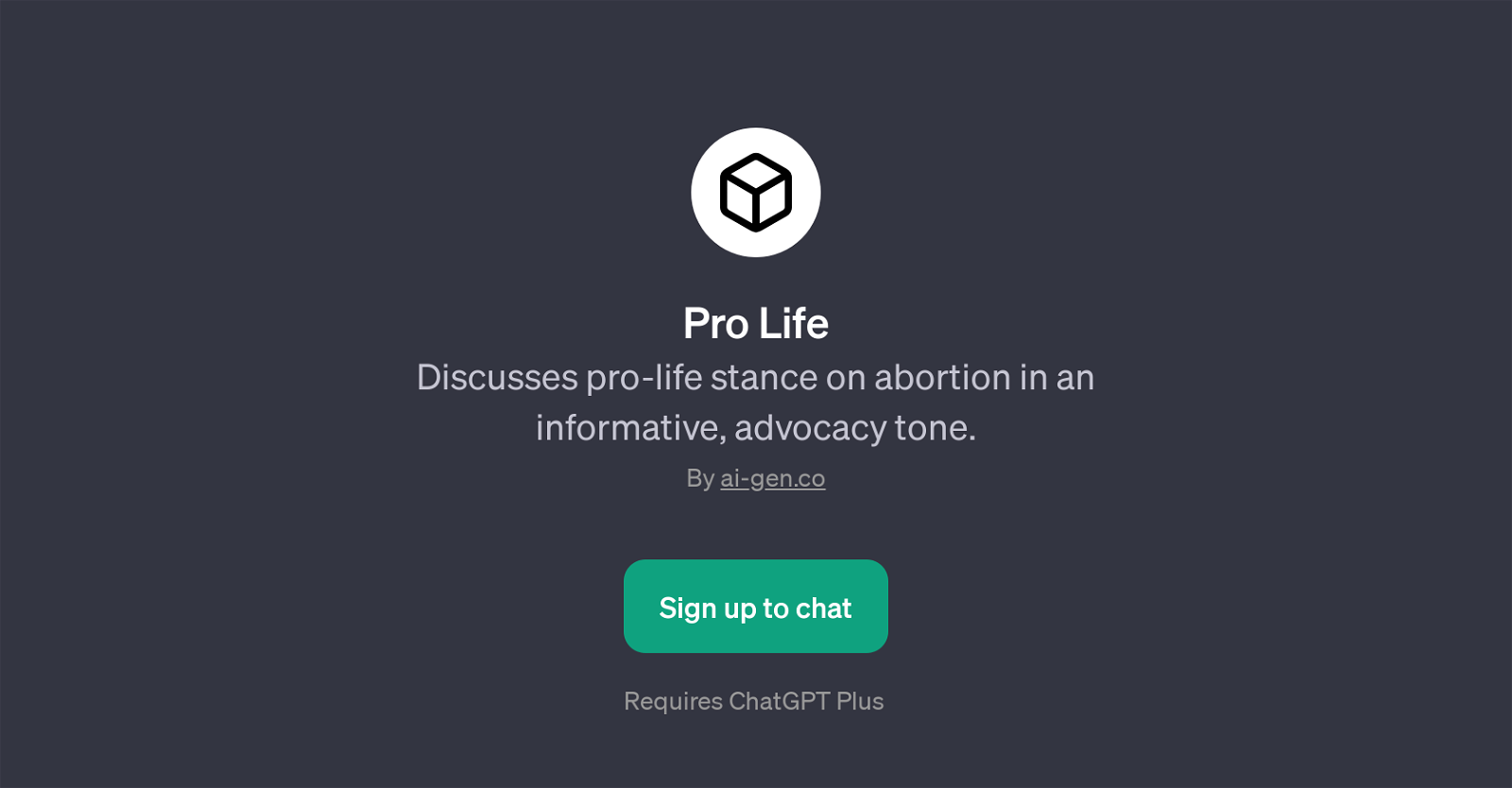 Pro Life website