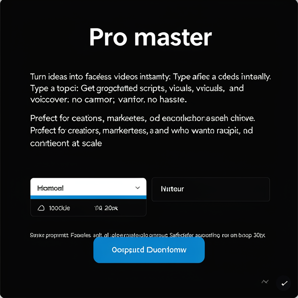 Pro master website