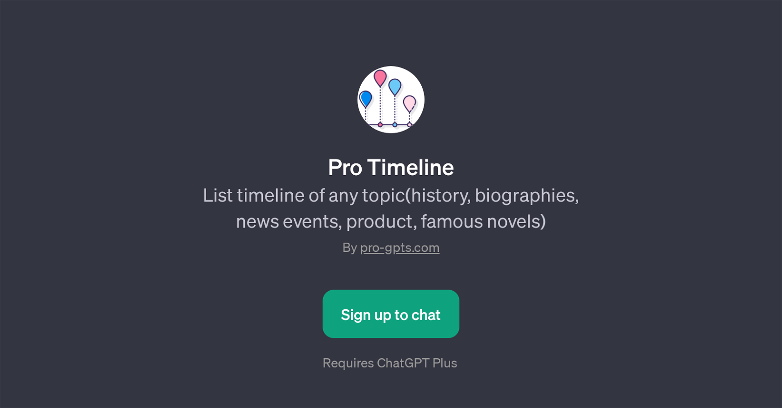 Pro Timeline website