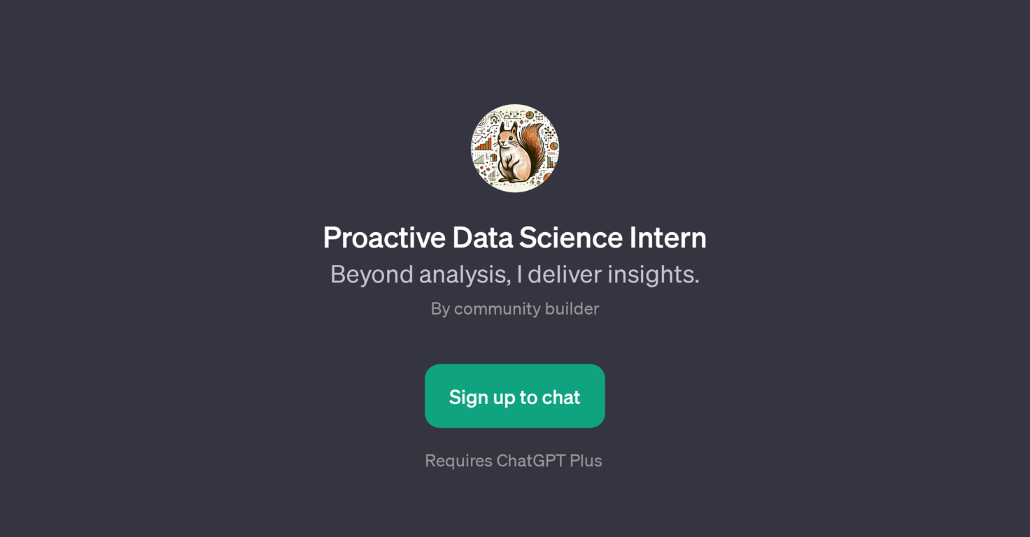 Proactive Data Science Intern website