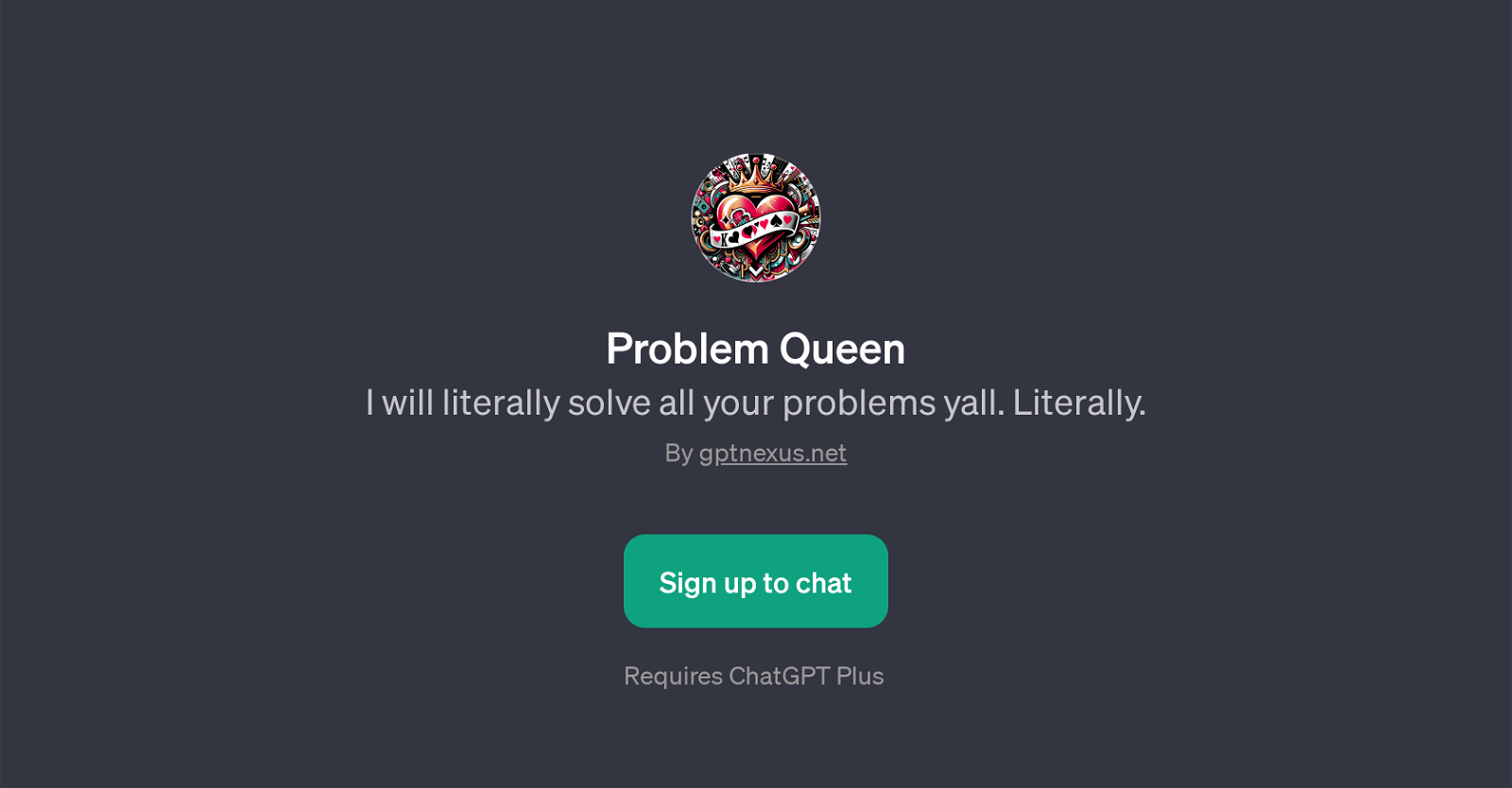 Problem Queen website