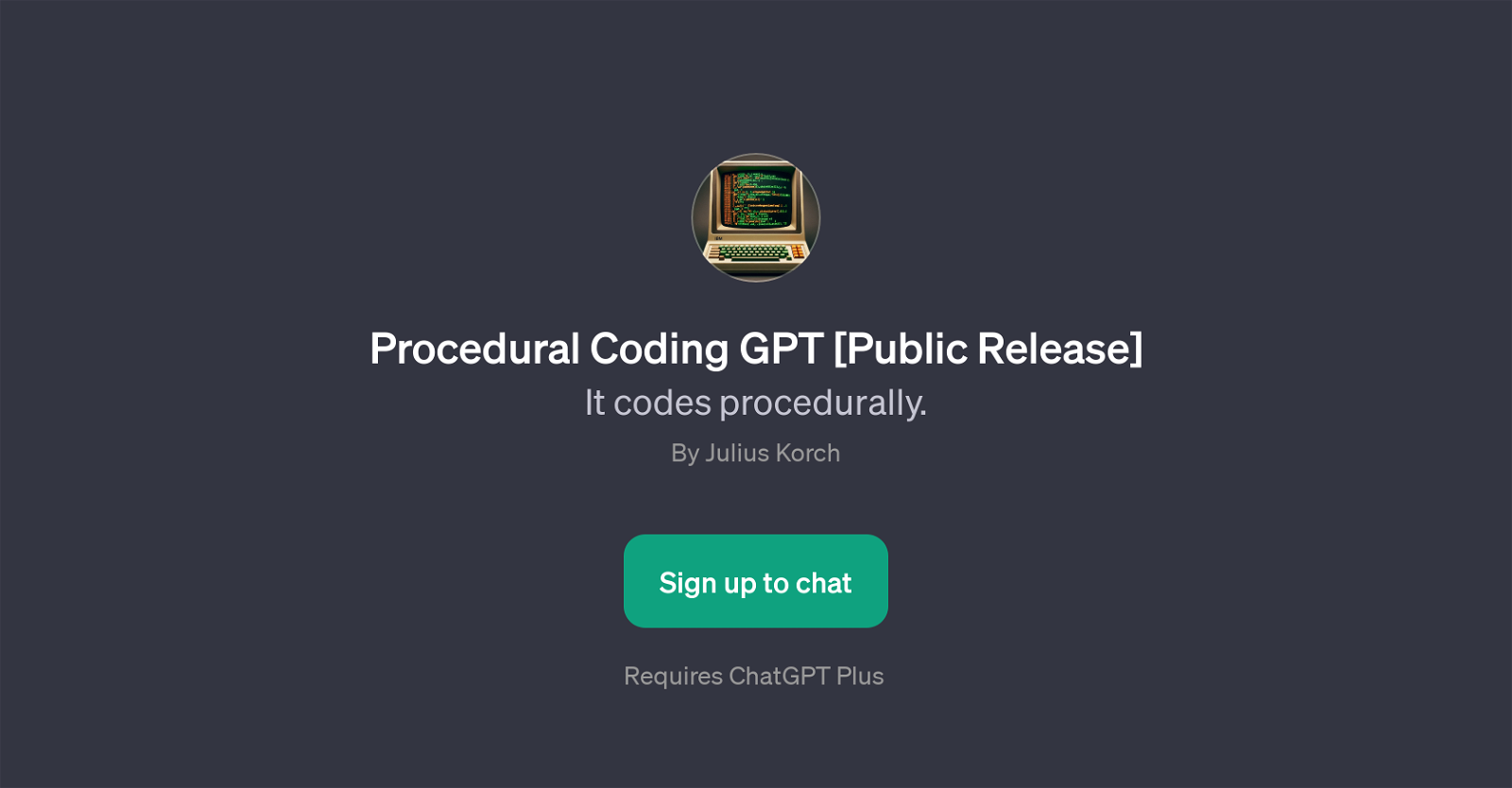 Procedural Coding GPT website