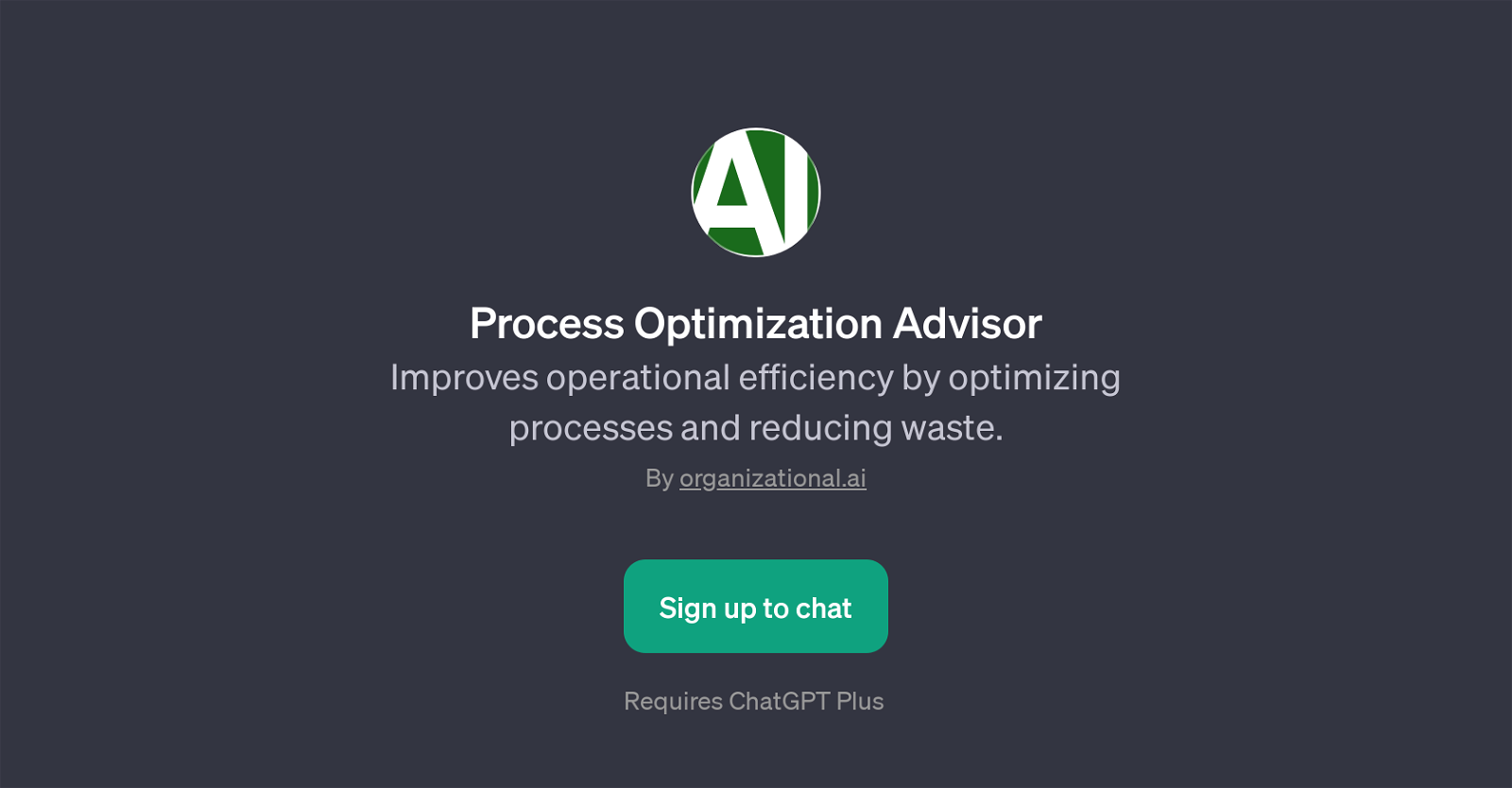 Process Optimization Advisor website