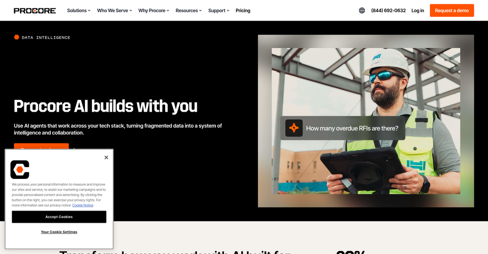 Procore AI website