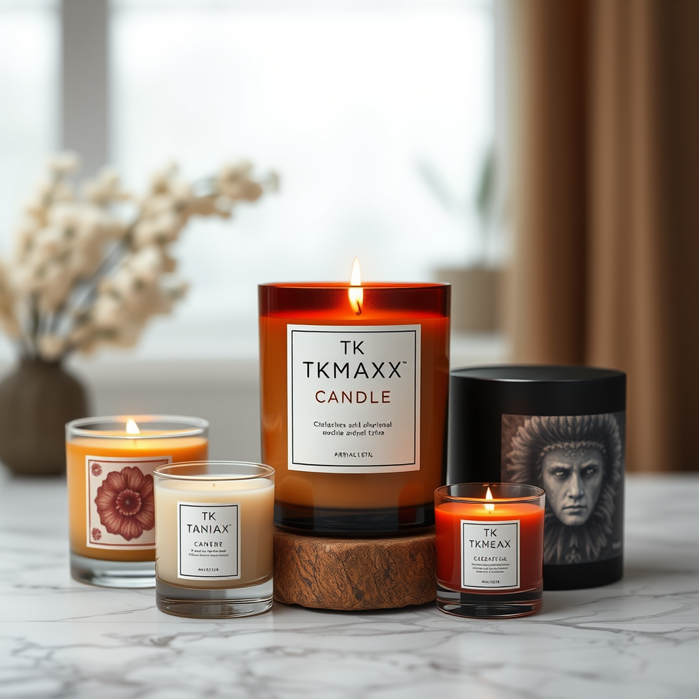 Product and packaging design for TK Maxx Candle Collection website