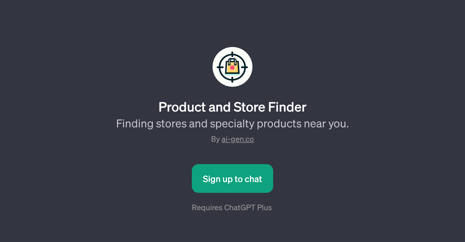 Product and Store Finder website
