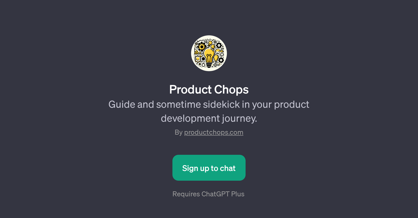 Product Chops website
