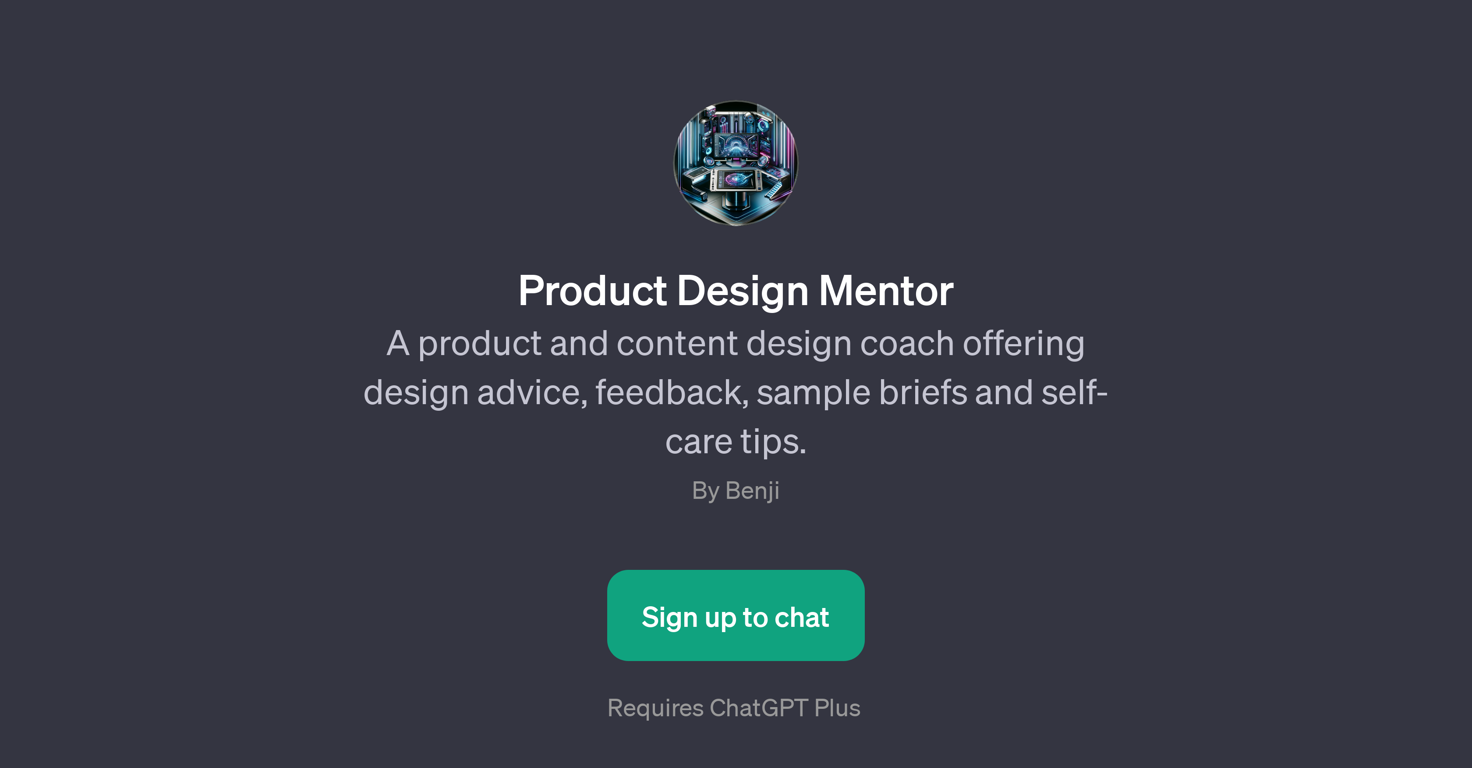Product Design Mentor website