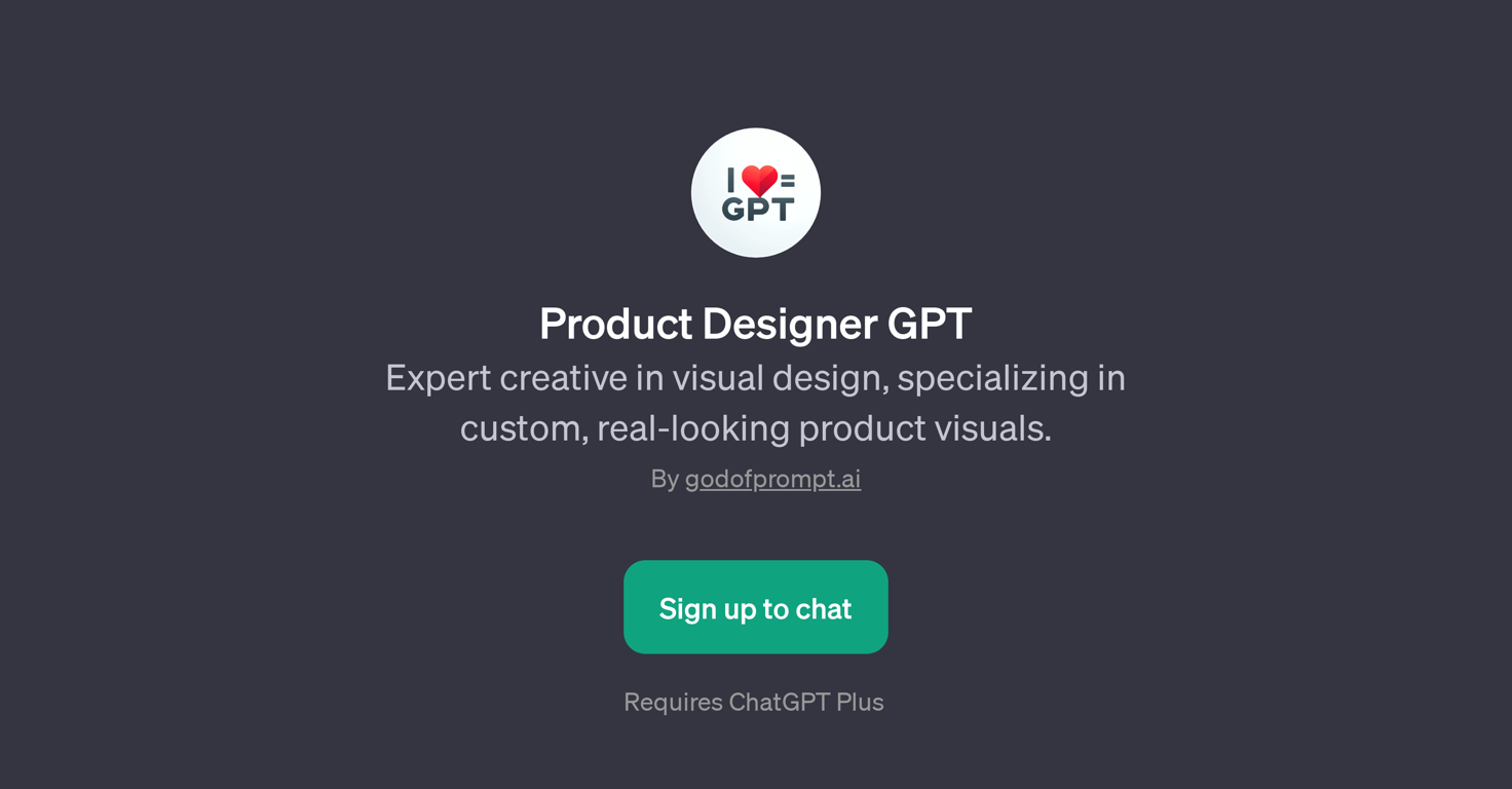 Product Designer GPT website