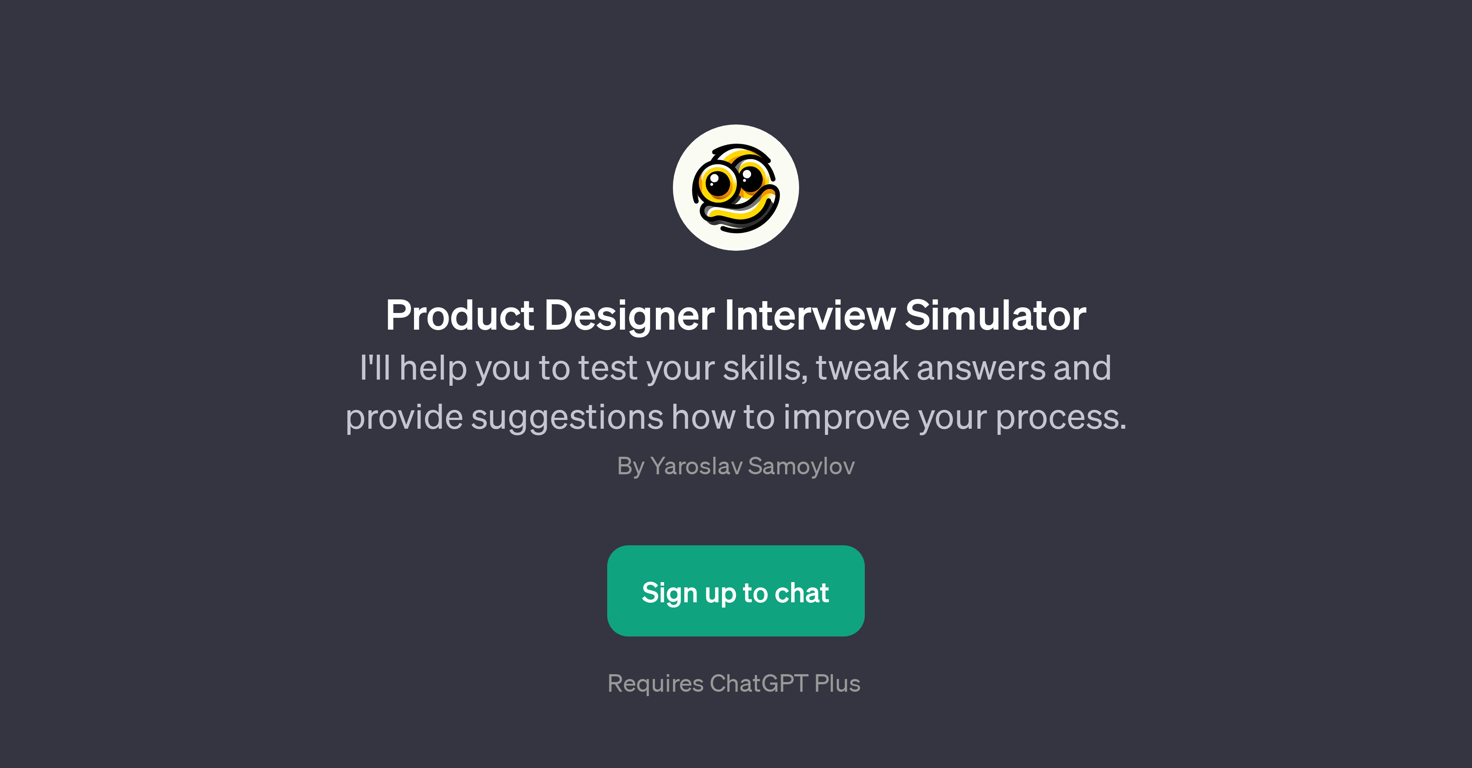 Product Designer Interview Simulator website