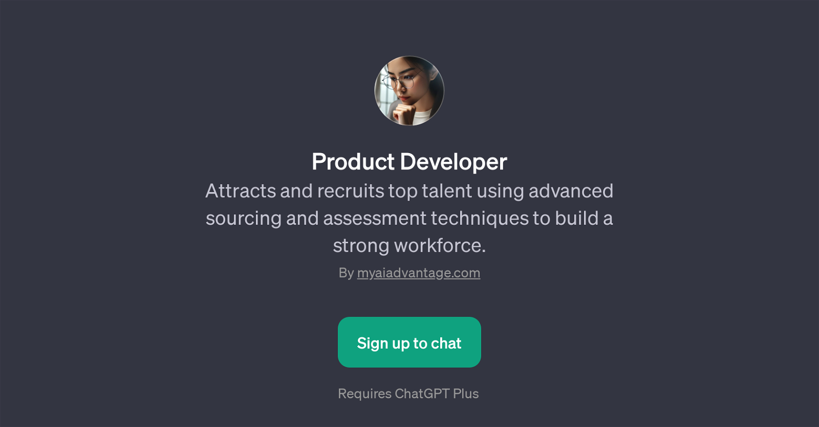 Product Developer website