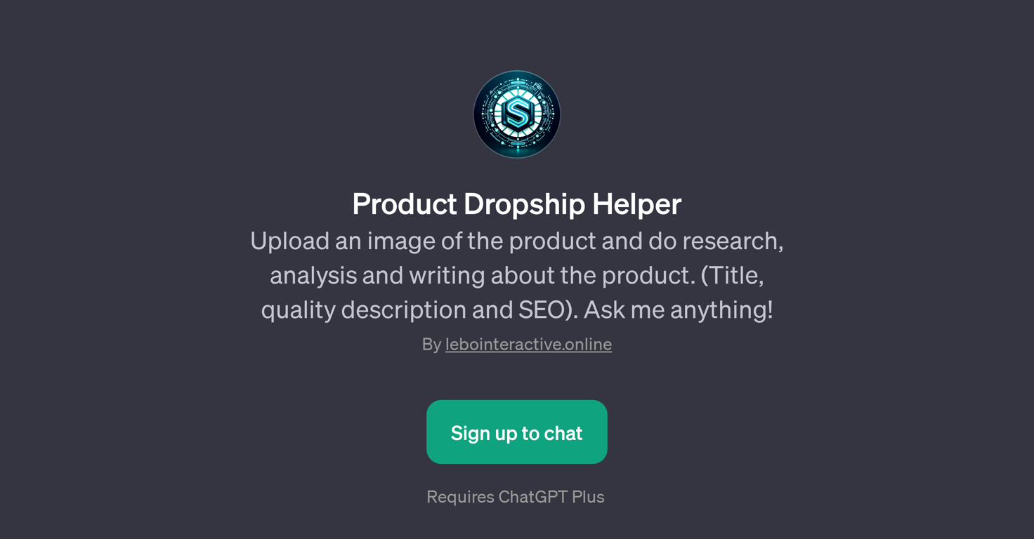 Product Dropship Helper website
