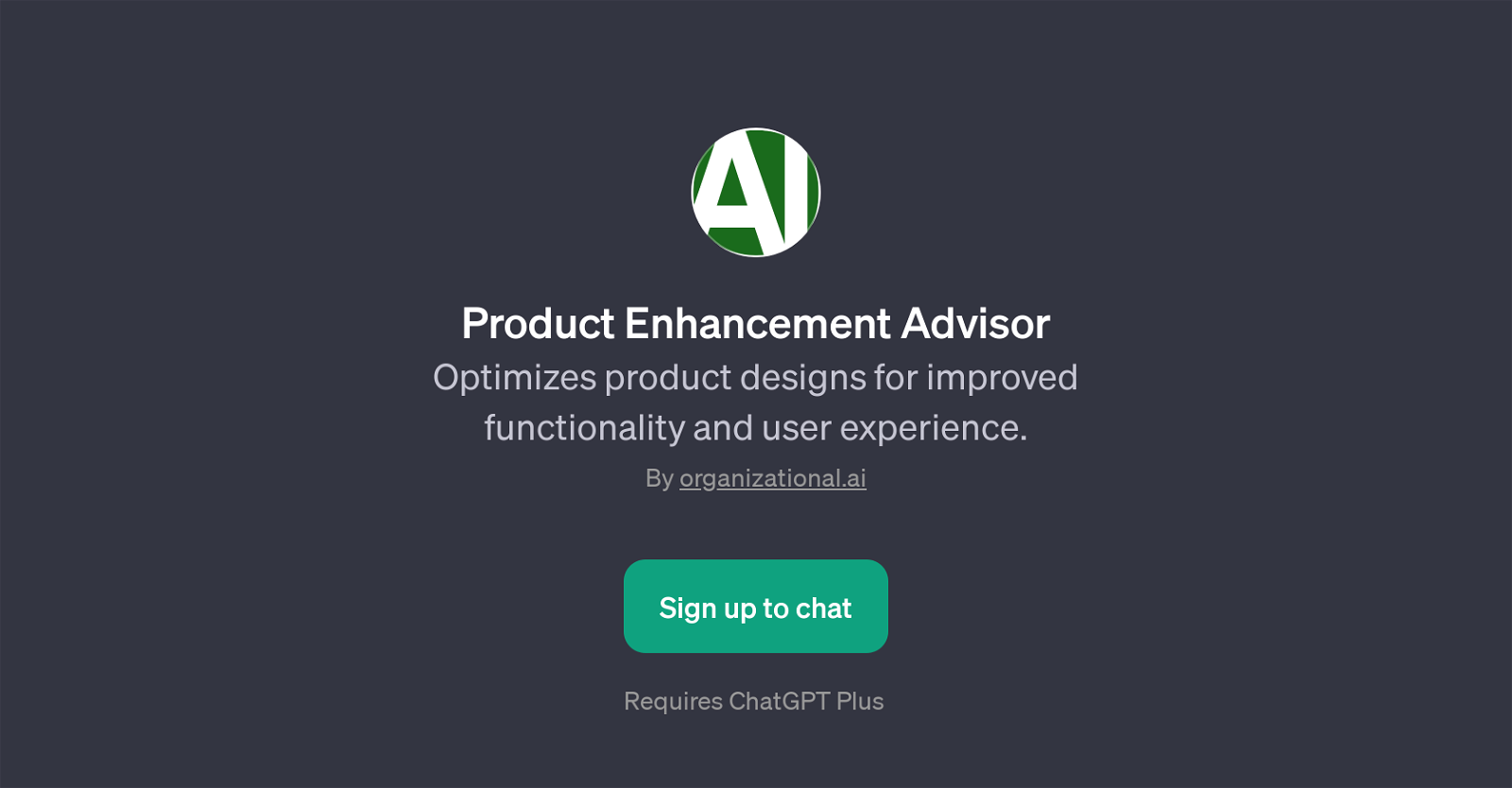 Product Enhancement Advisor website