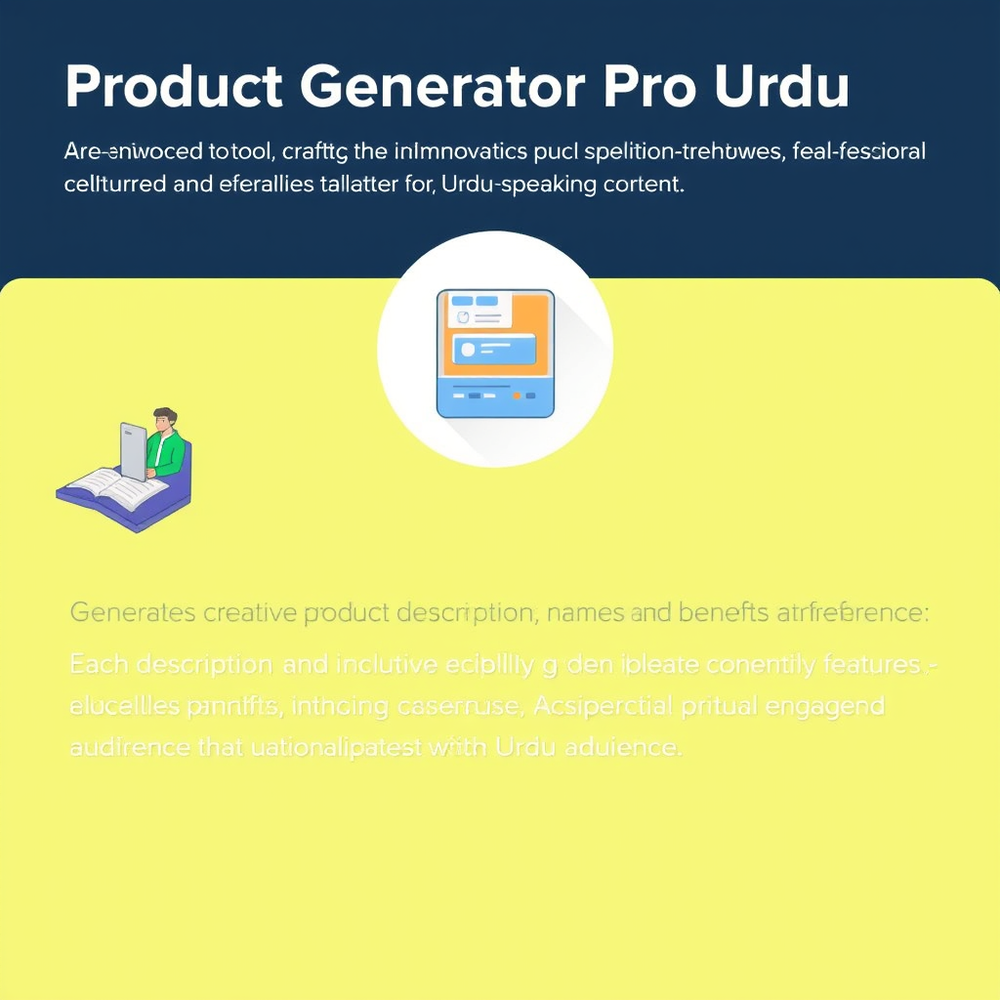 Product Generator Pro Urdu website
