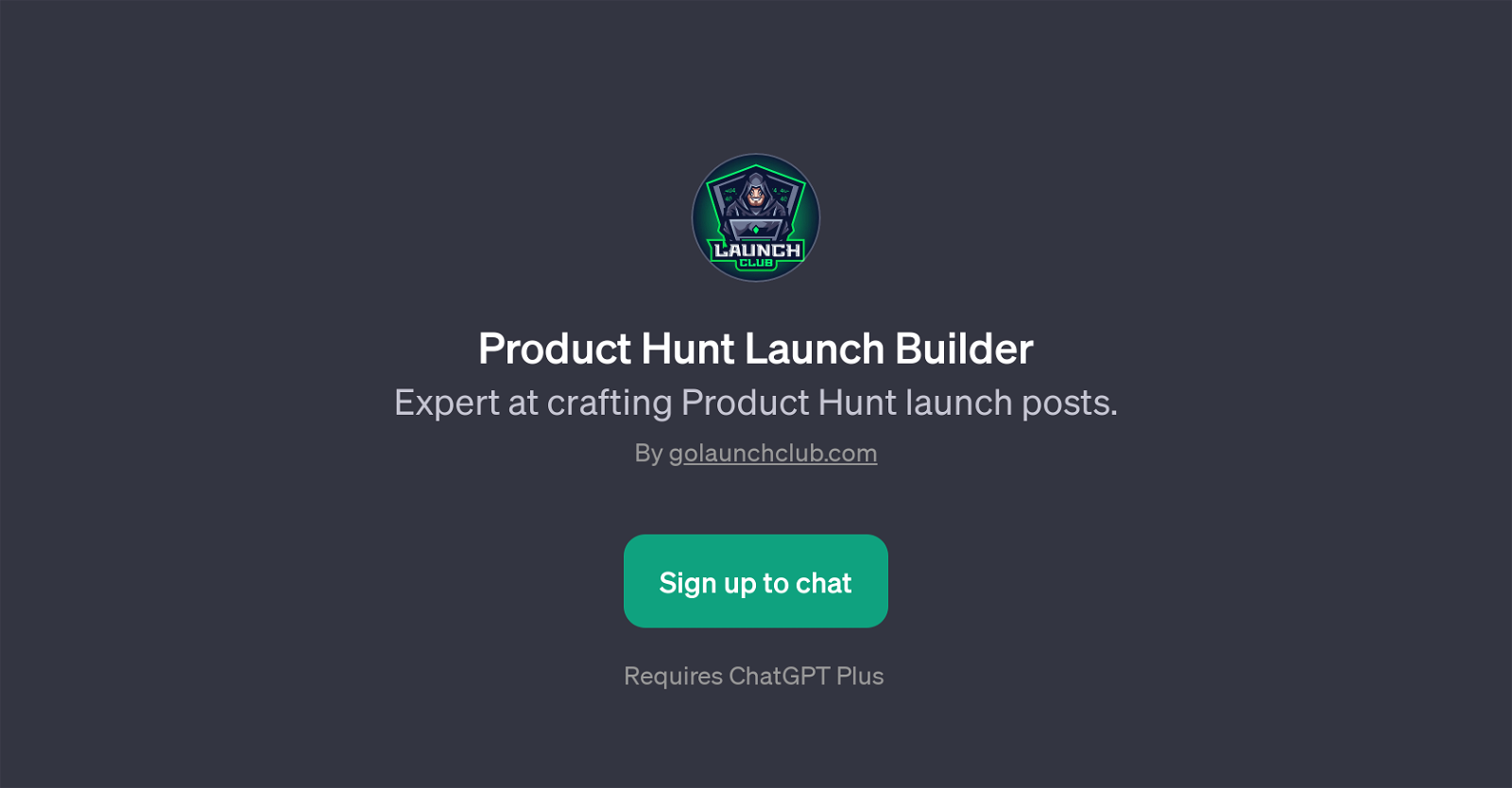 Product Hunt Launch Builder website