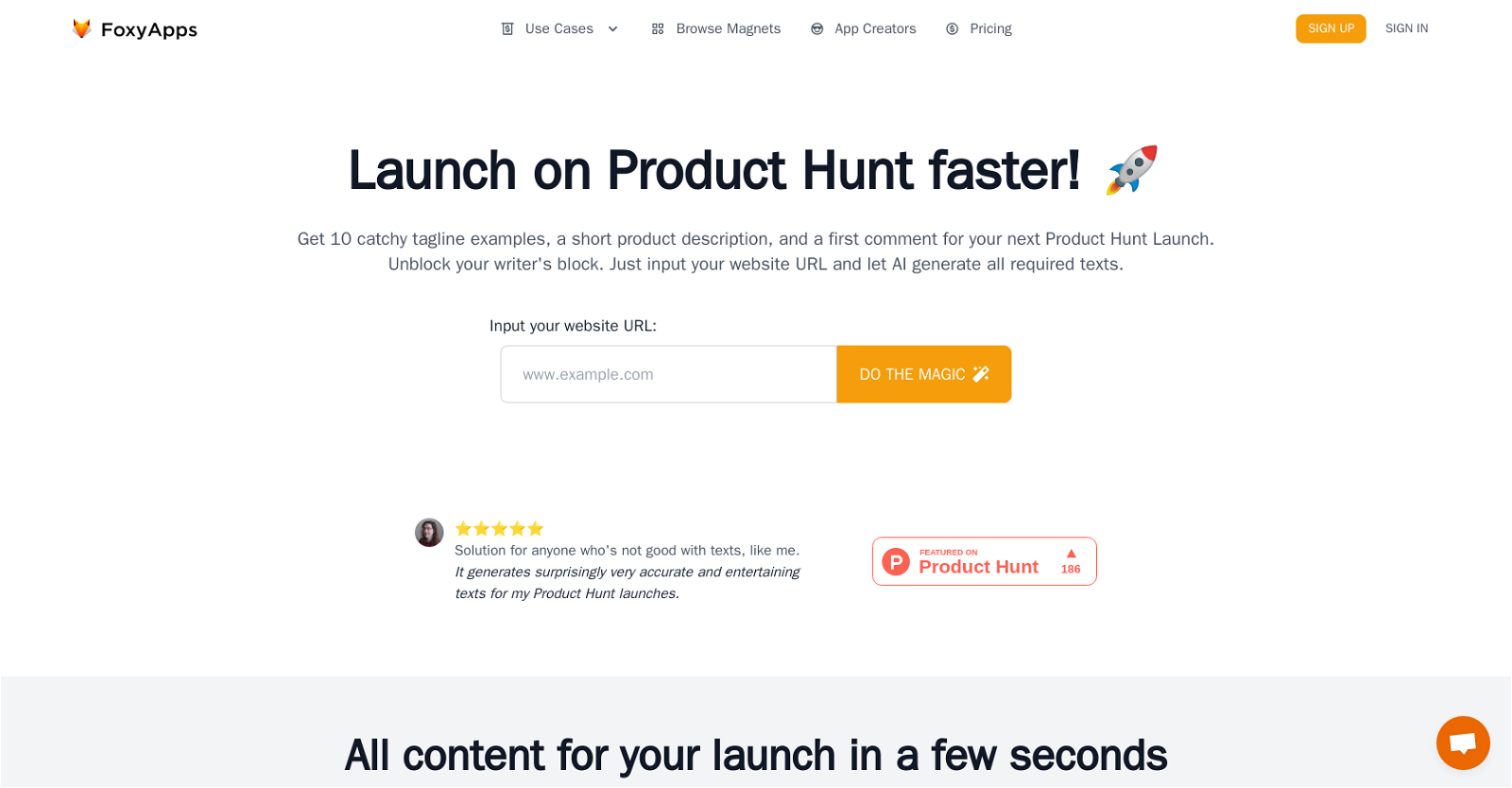 Product hunt launcher