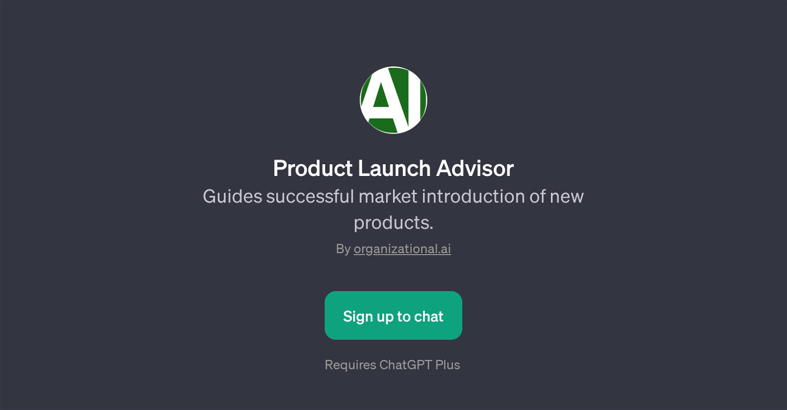 Product Launch Advisor website