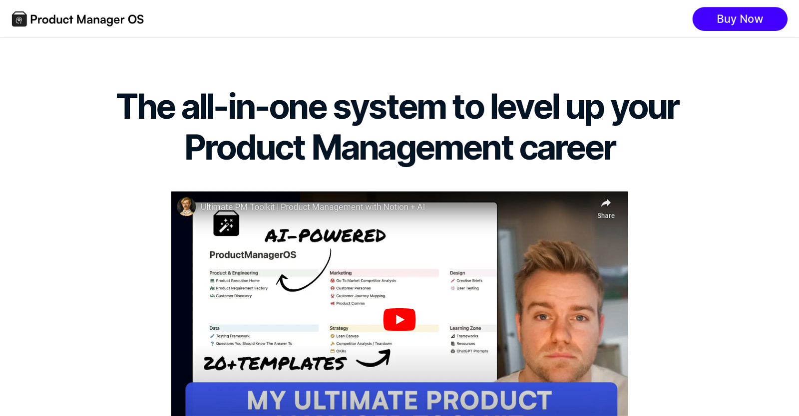Product Manager OS website